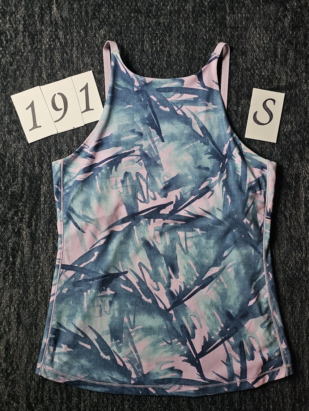 Prana Women’s Tropical Print Tank Top - Pink & Blue